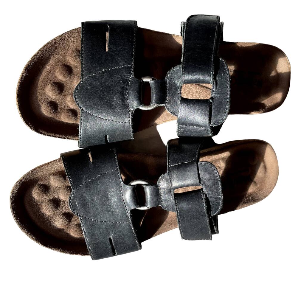 Walking Cradles sandal Size 6 Leather hook n loop Brazil shoe women